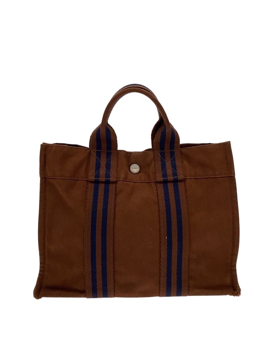 HERMES Fourre-Tout Tote Bag Cotton BRW