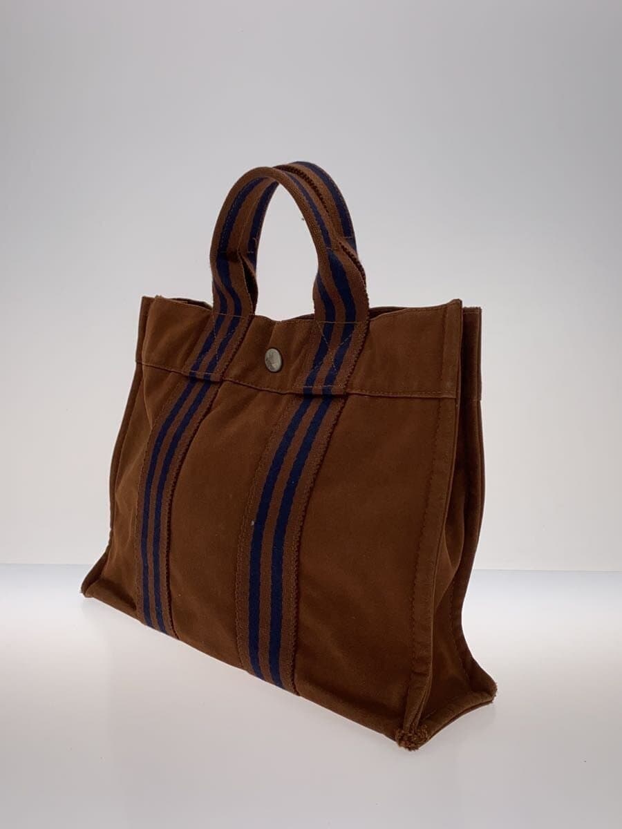HERMES Fourre-Tout Tote Bag Cotton BRW 2