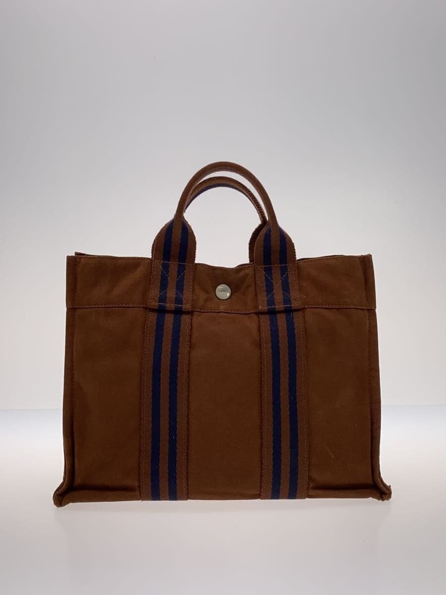 HERMES Fourre-Tout Tote Bag Cotton BRW 3
