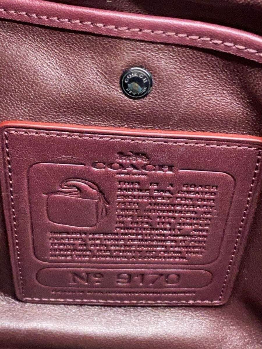 COACH Shoulder Bag Leather BLK 9170 5