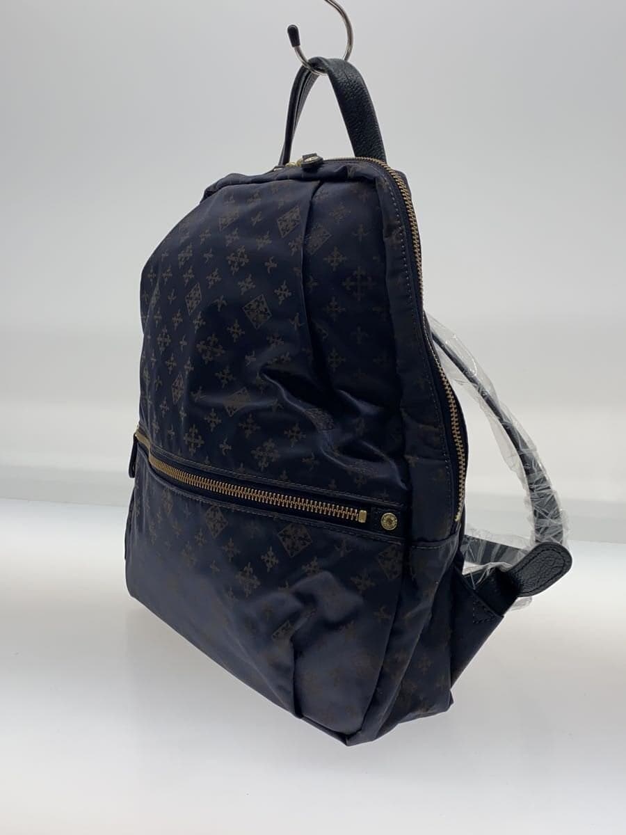 russet Backpack Polyester NVY All Over Pattern 2