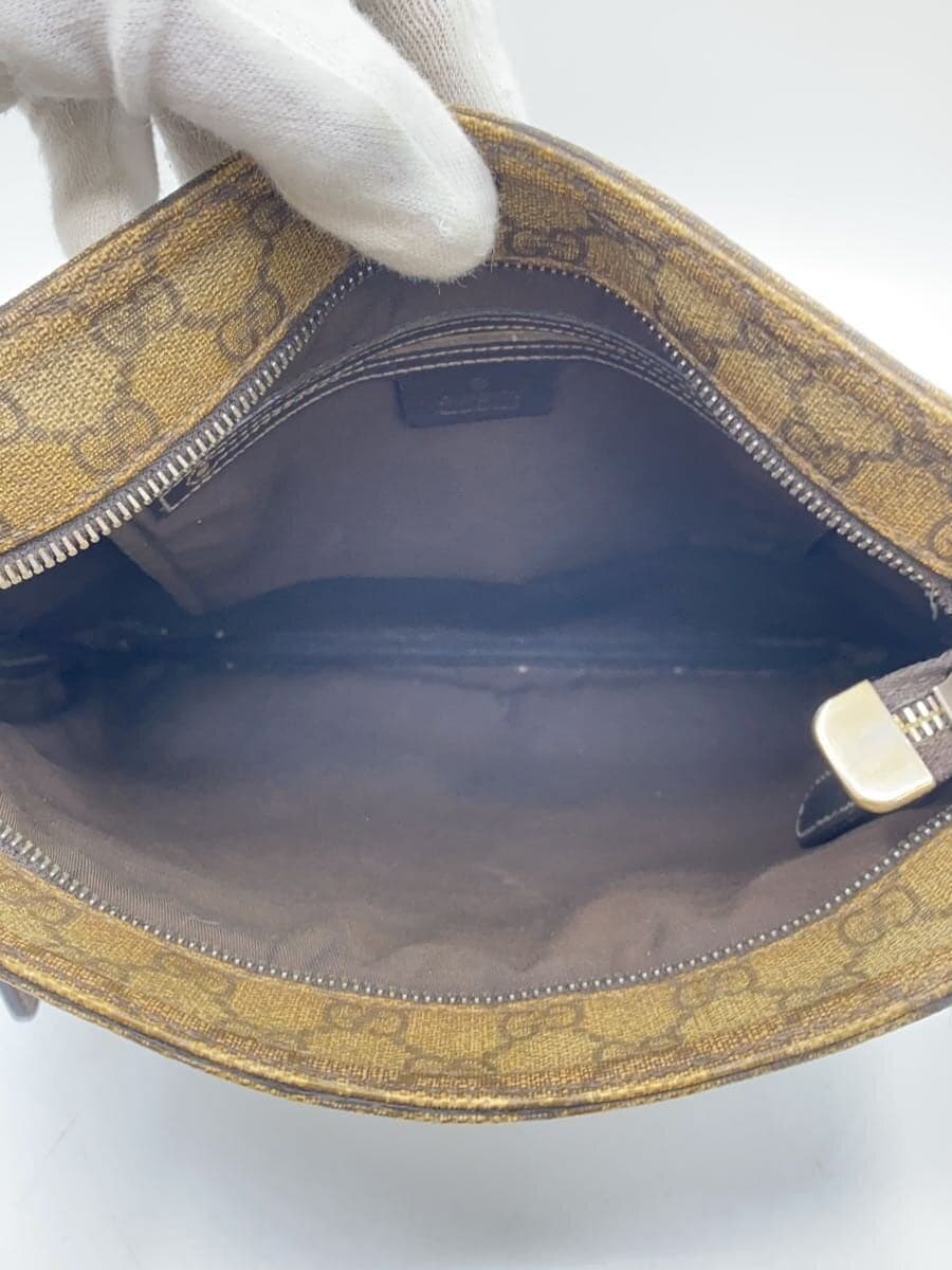 GUCCI Shoulder Bag GG Plus Canvas BRW 6