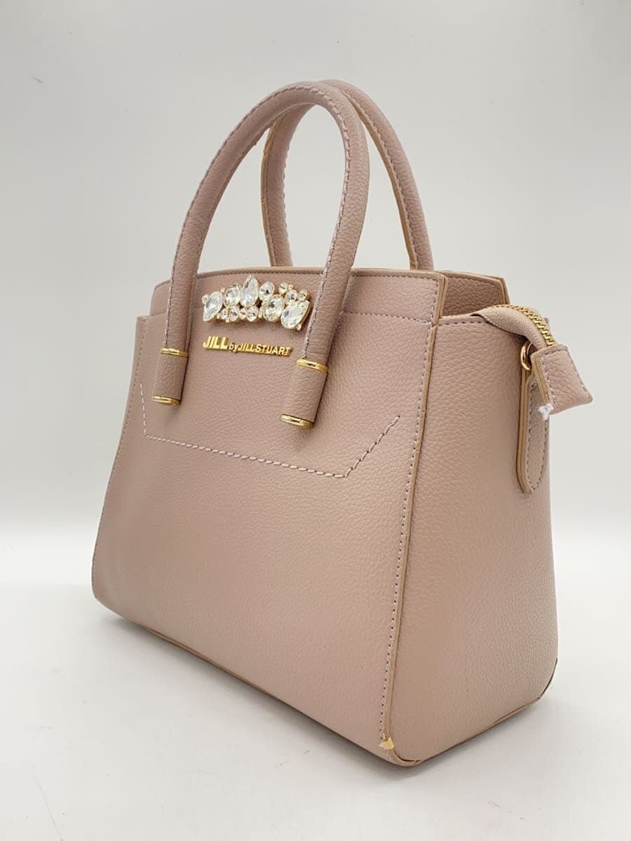 JILL by JILLSTUART Bijou Royal Tote 2-Way Shoulder Bag Leather PNK 125-9181137 2