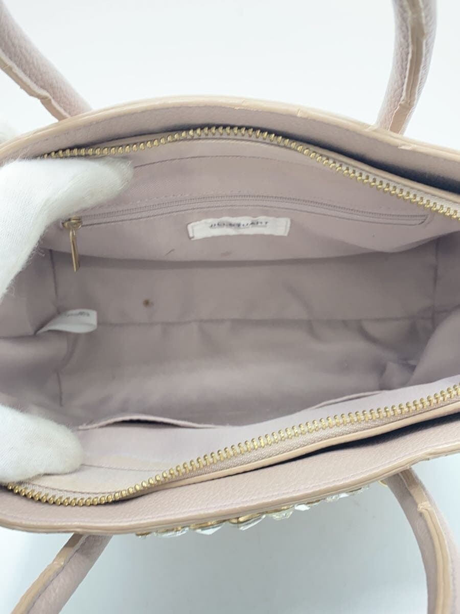 JILL by JILLSTUART Bijou Royal Tote 2-Way Shoulder Bag Leather PNK 125-9181137 6