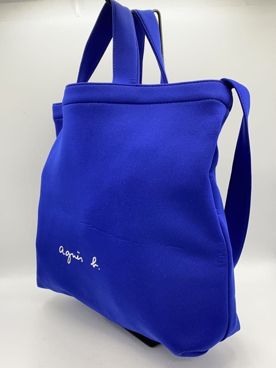 agnes b. Shoulder Tote Bag Neoprene Material ras19-02 2