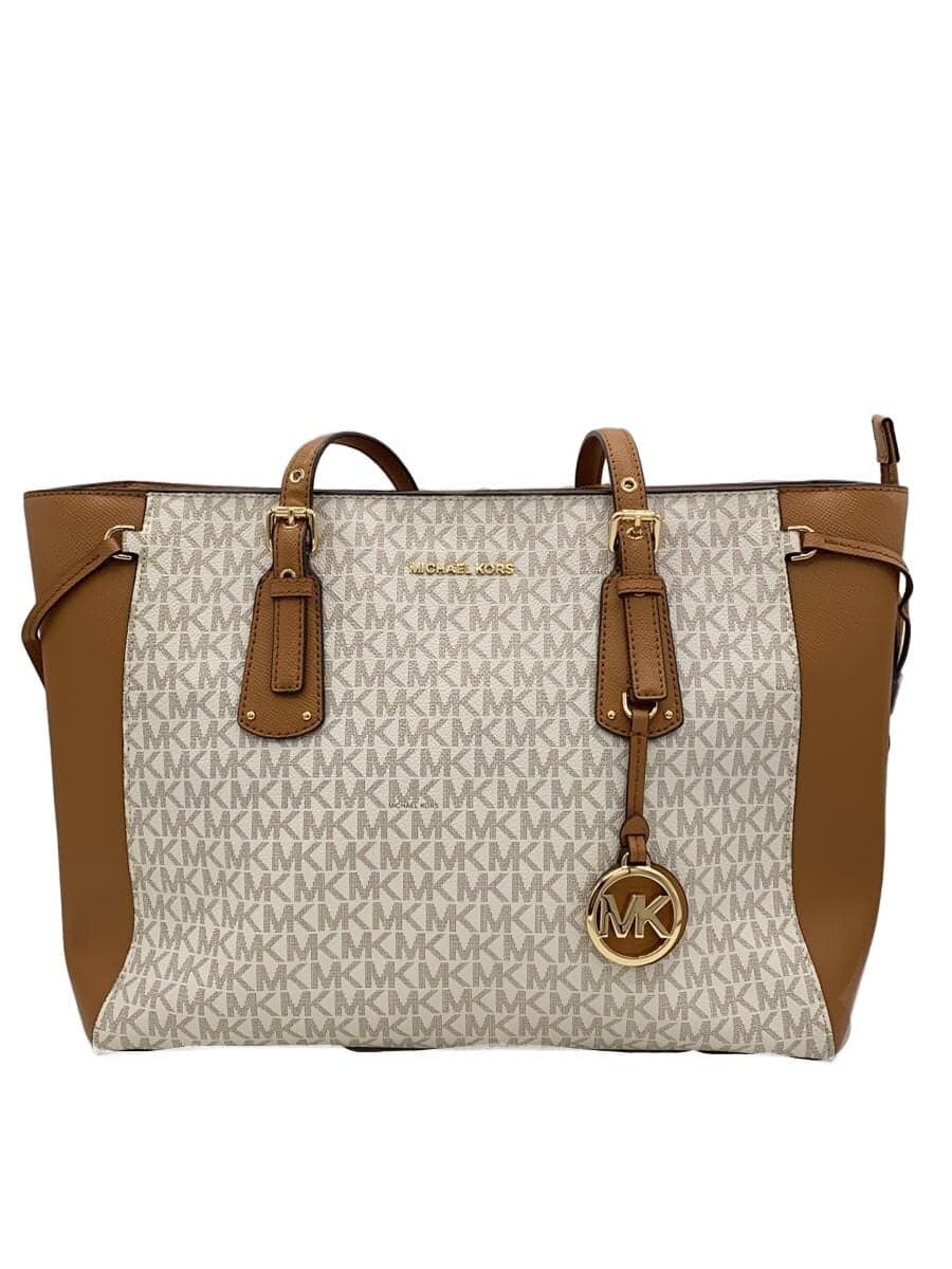 MICHAEL KORS Tote Bag Leather BRW All Over Pattern ac-2001