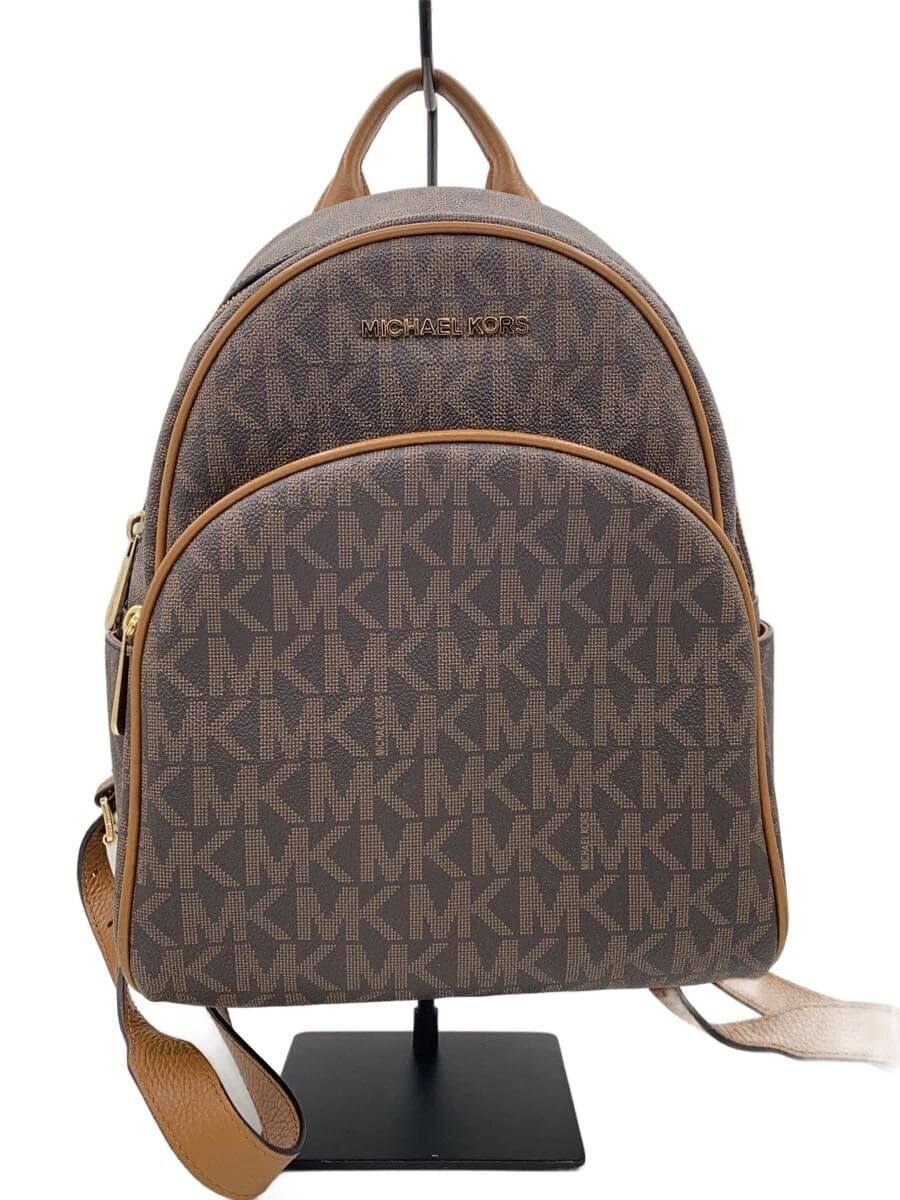 MICHAEL MICHAEL KORS Backpack Leather BRW Monogram nb-1711