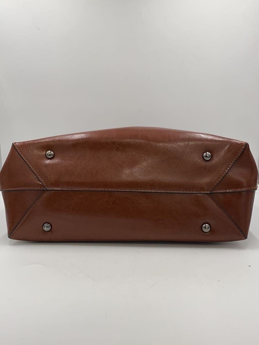 BARCOS Tote Bag Cowhide BRW Solid Color 4