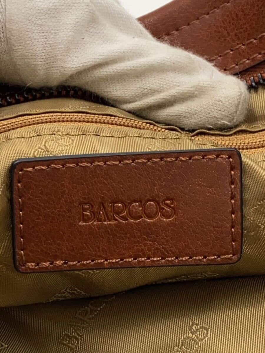 BARCOS Tote Bag Cowhide BRW Solid Color 5