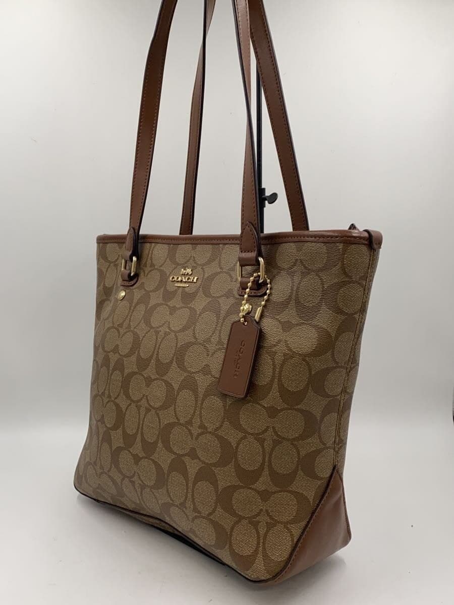 COACH Tote Bag_Signature Leather BRW F58294 2