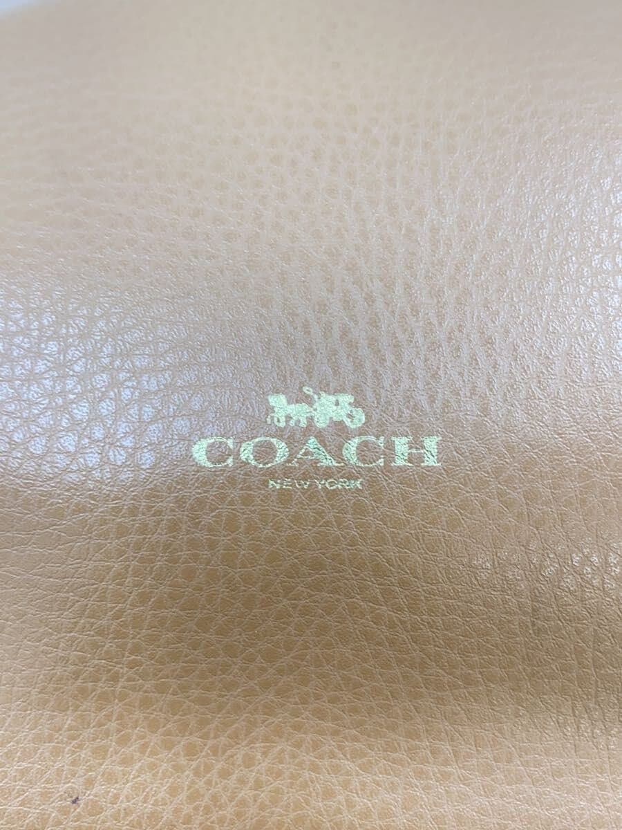 COACH tote bag leather BRW plain f58660 5