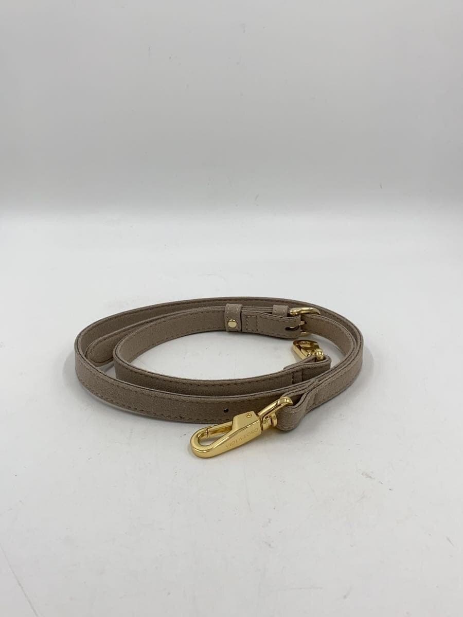 FURLA Shoulder Bag Leather Pink Solid Color 8