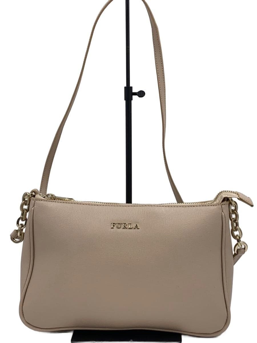 VIOLAd’ORO 2-Way Shoulder Bag Suede BEG v-2064