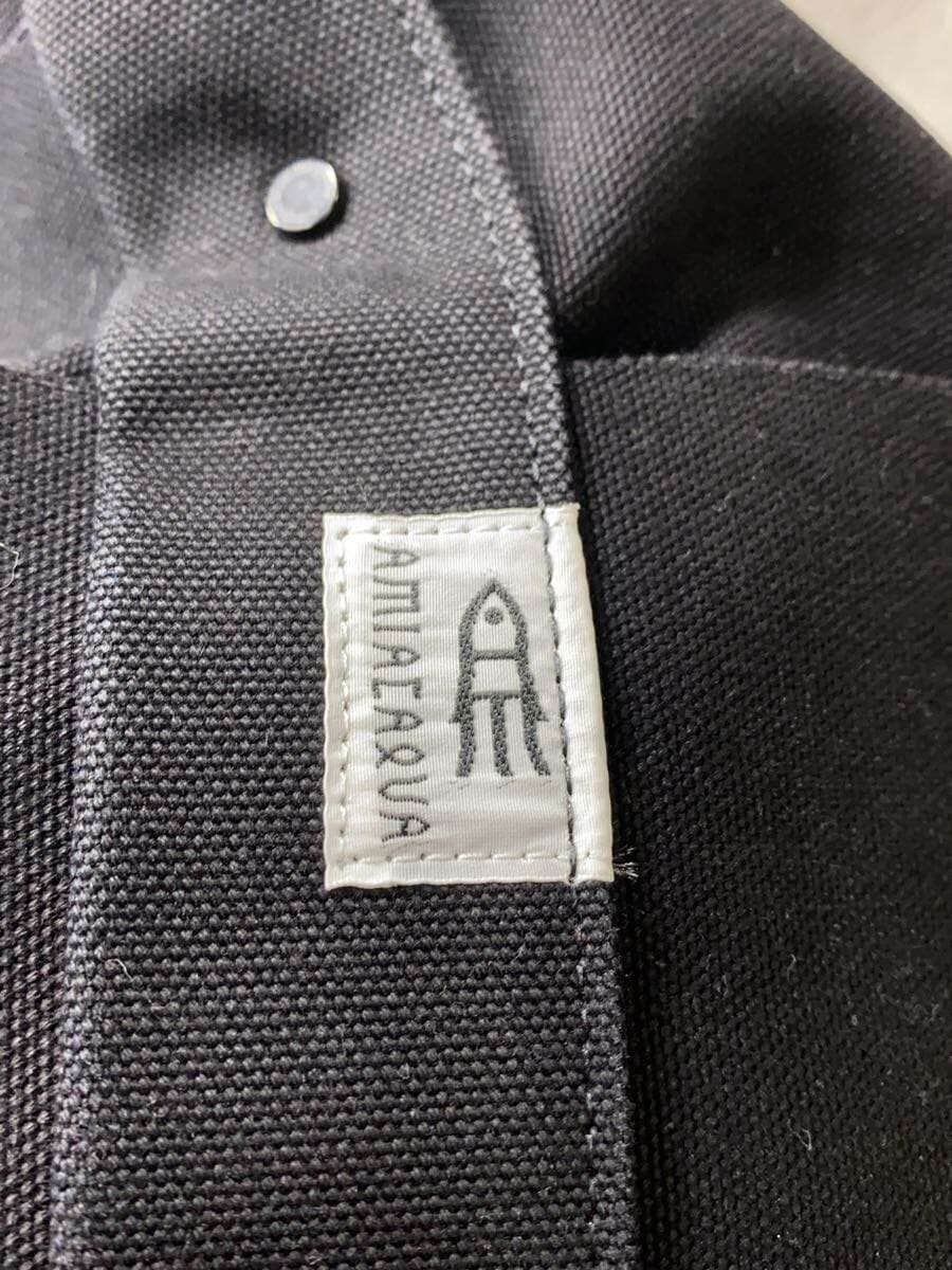 AMIACALVA x SHIPS Tote Bag Canvas BLK Solid 5