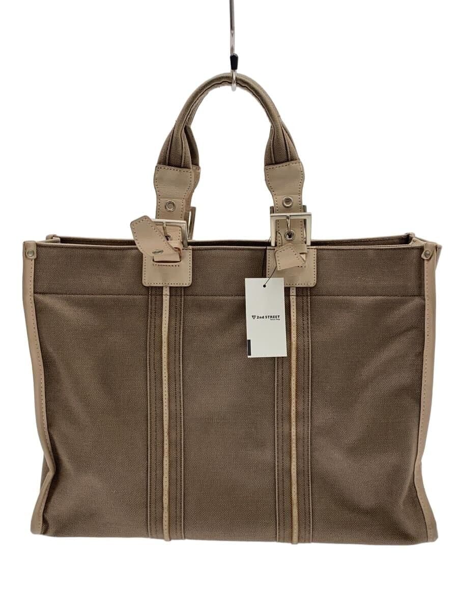agnes b. Handbag Canvas BEG