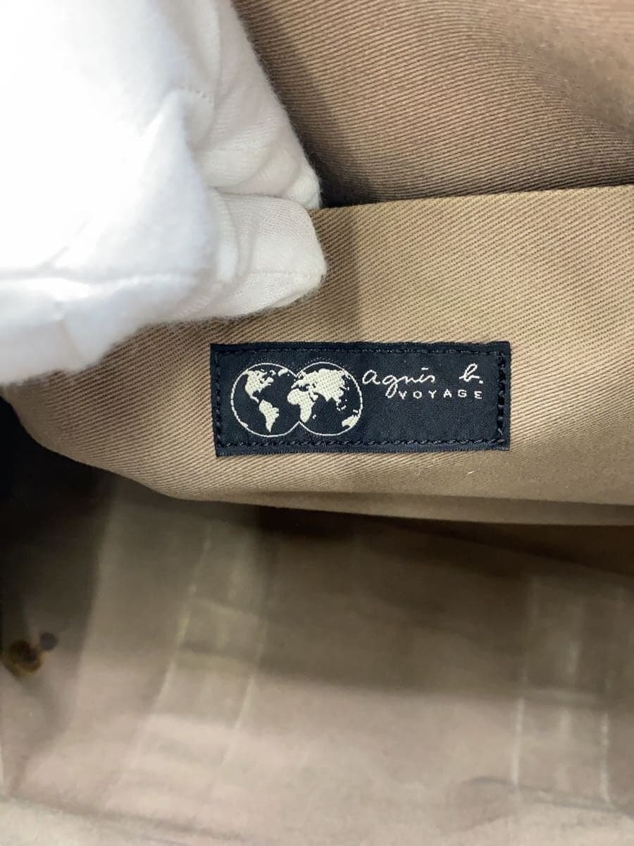 agnes b. Handbag Canvas BEG 5