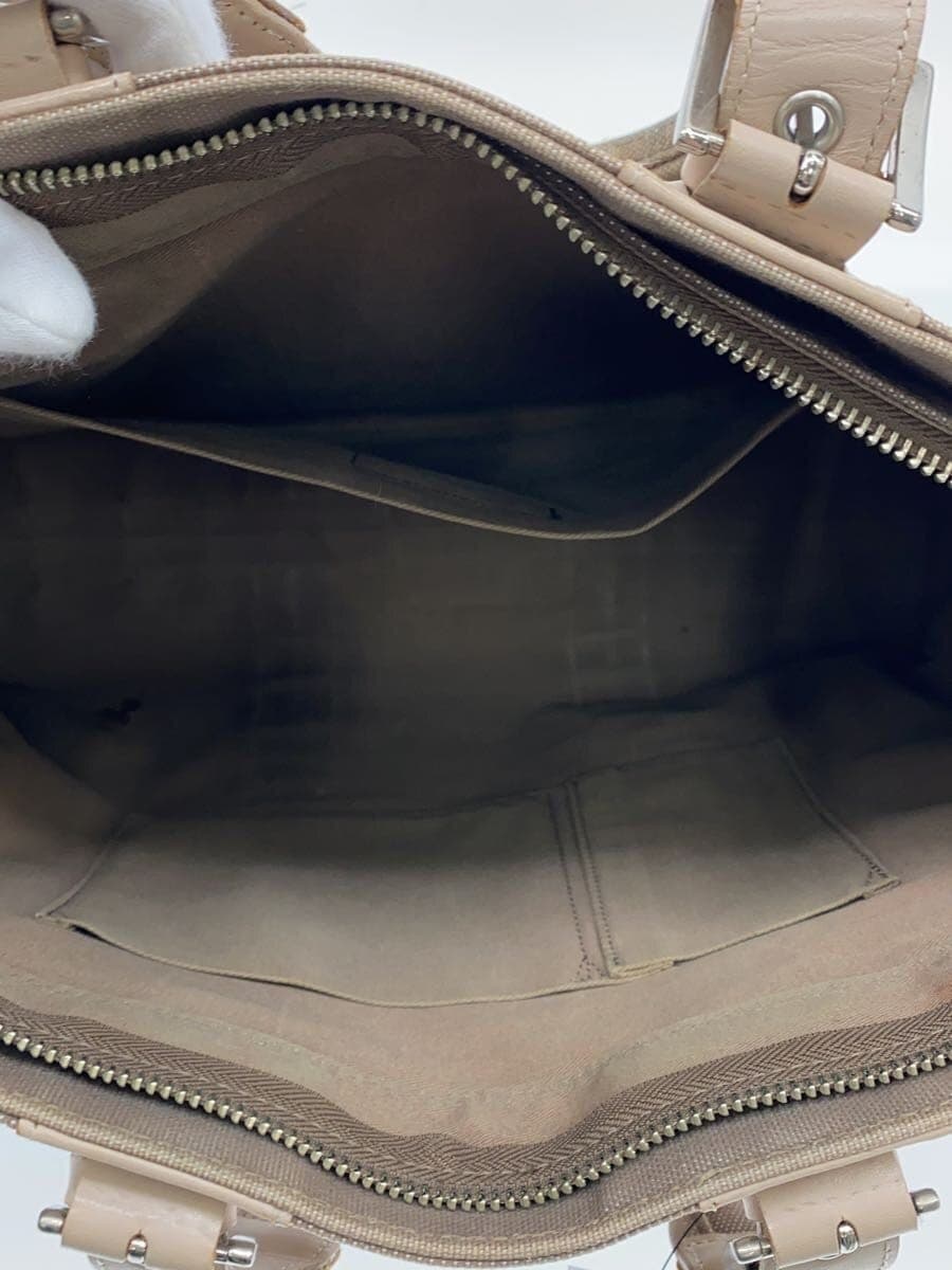 agnes b. Handbag Canvas BEG 6