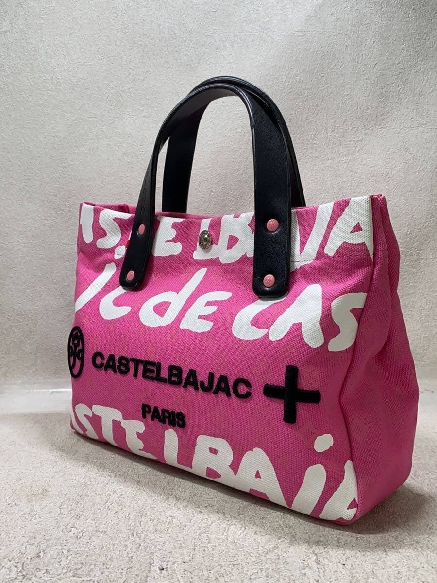 CASTELBAJAC Tote Bag Canvas PNK All Over Pattern 070551-3 2