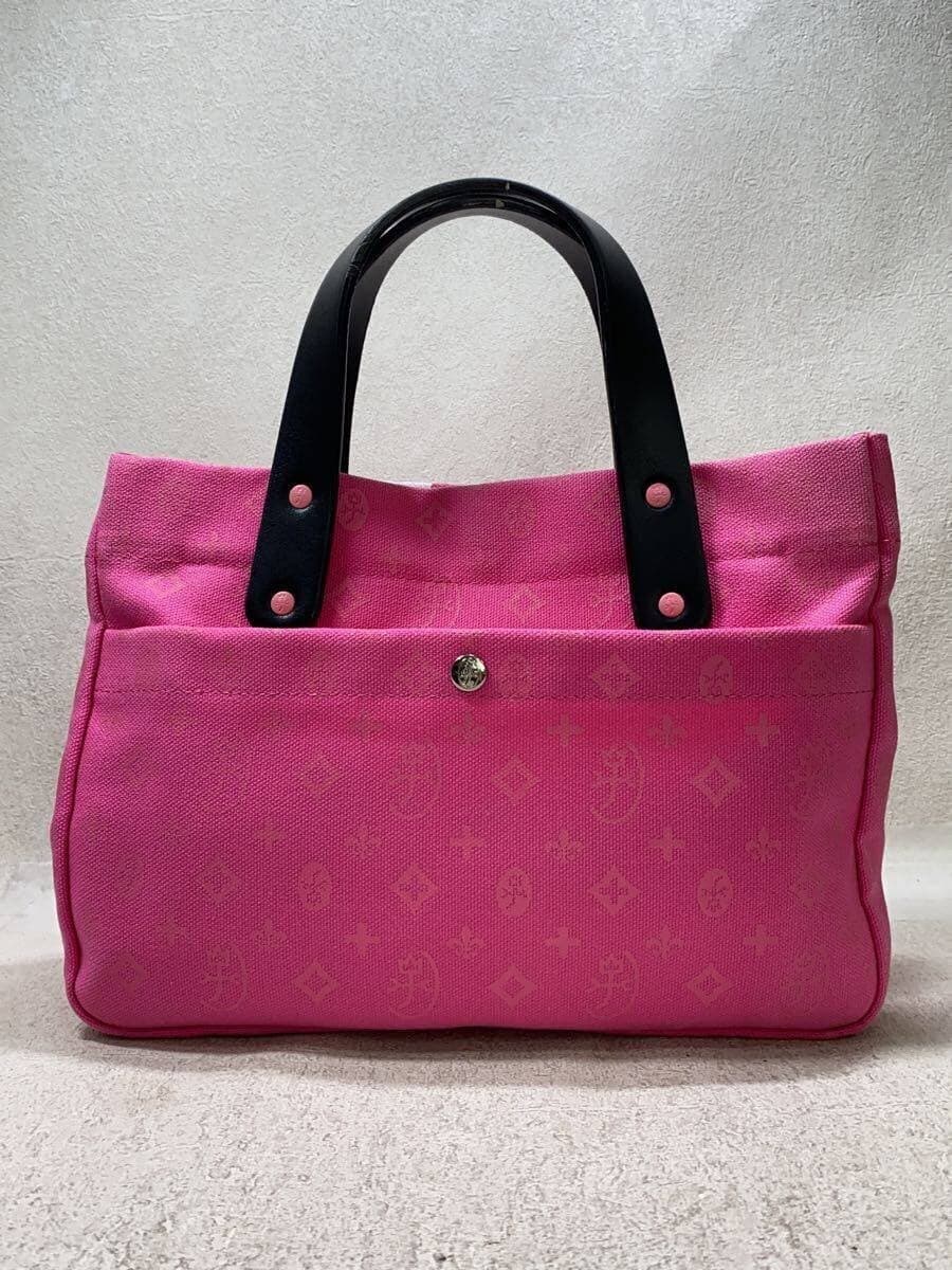 CASTELBAJAC Tote Bag Canvas PNK All Over Pattern 070551-3 3