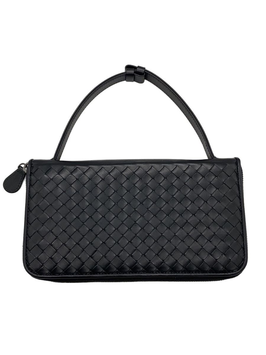 BOTTEGA VENETA Intrecciato VN Document Case Travel Case Leather BLK B00206227I