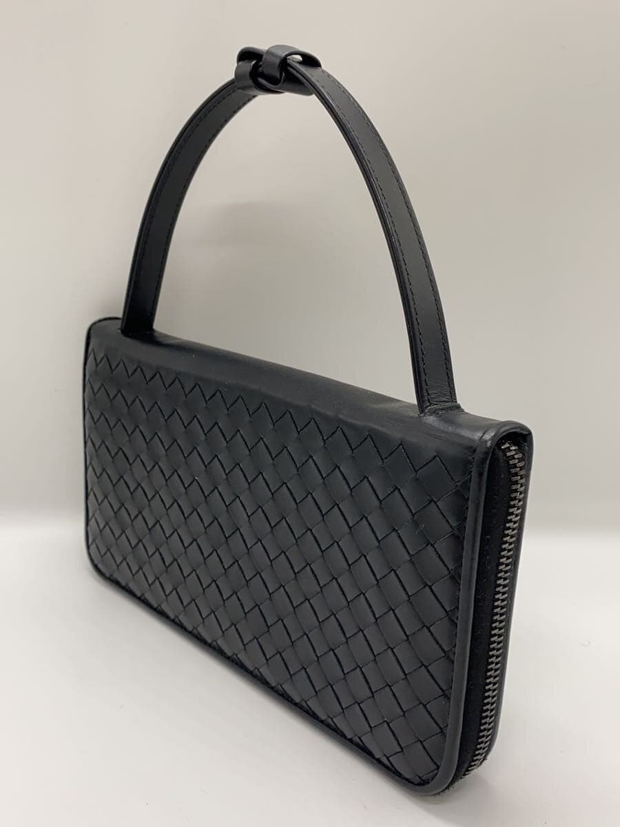 BOTTEGA VENETA Intrecciato VN Document Case Travel Case Leather BLK B00206227I 2