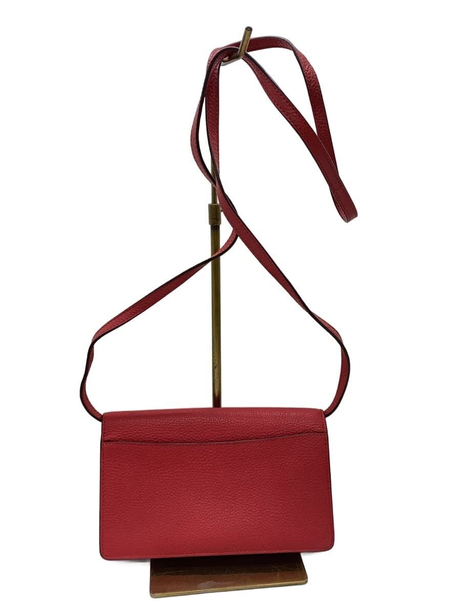 COACH Shoulder Wallet Shoulder Bag Leather RED F30256 3