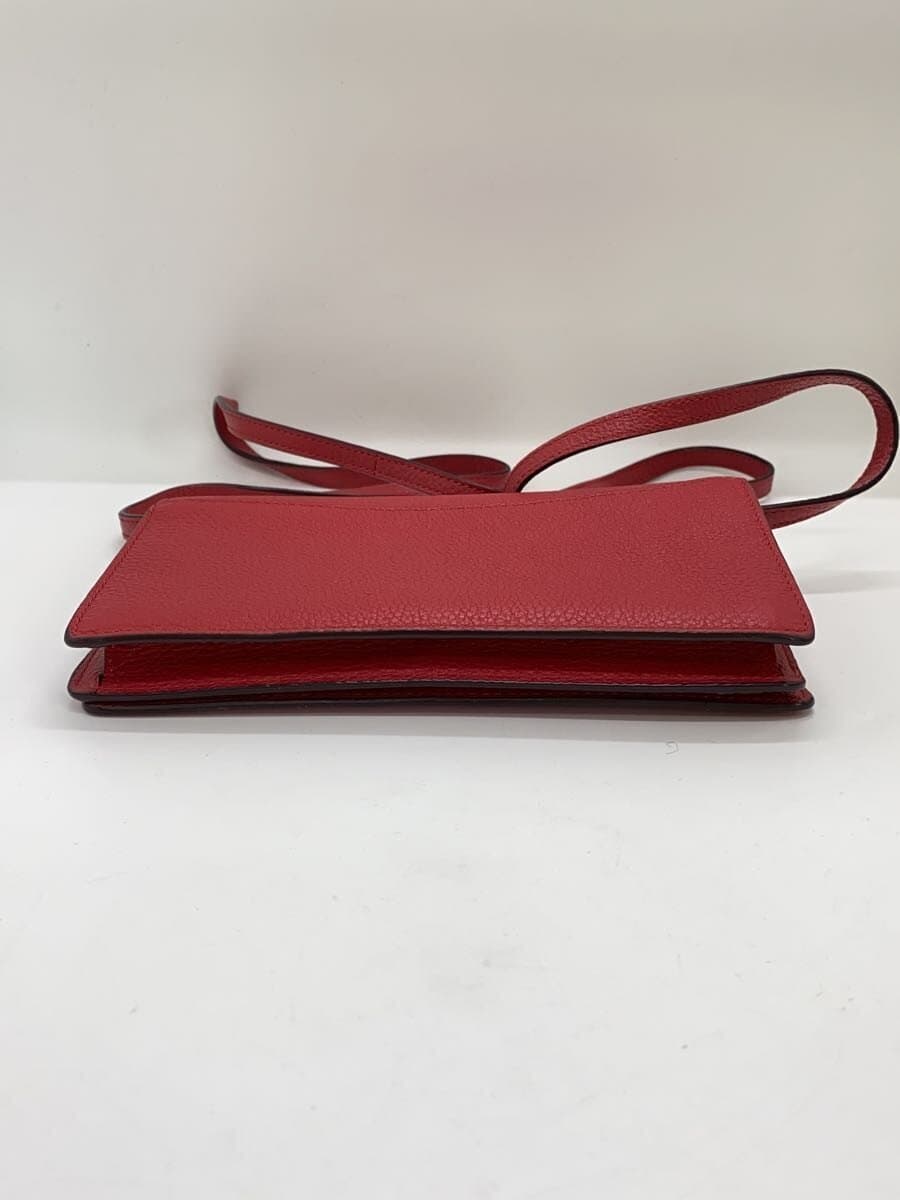 COACH Shoulder Wallet Shoulder Bag Leather RED F30256 4