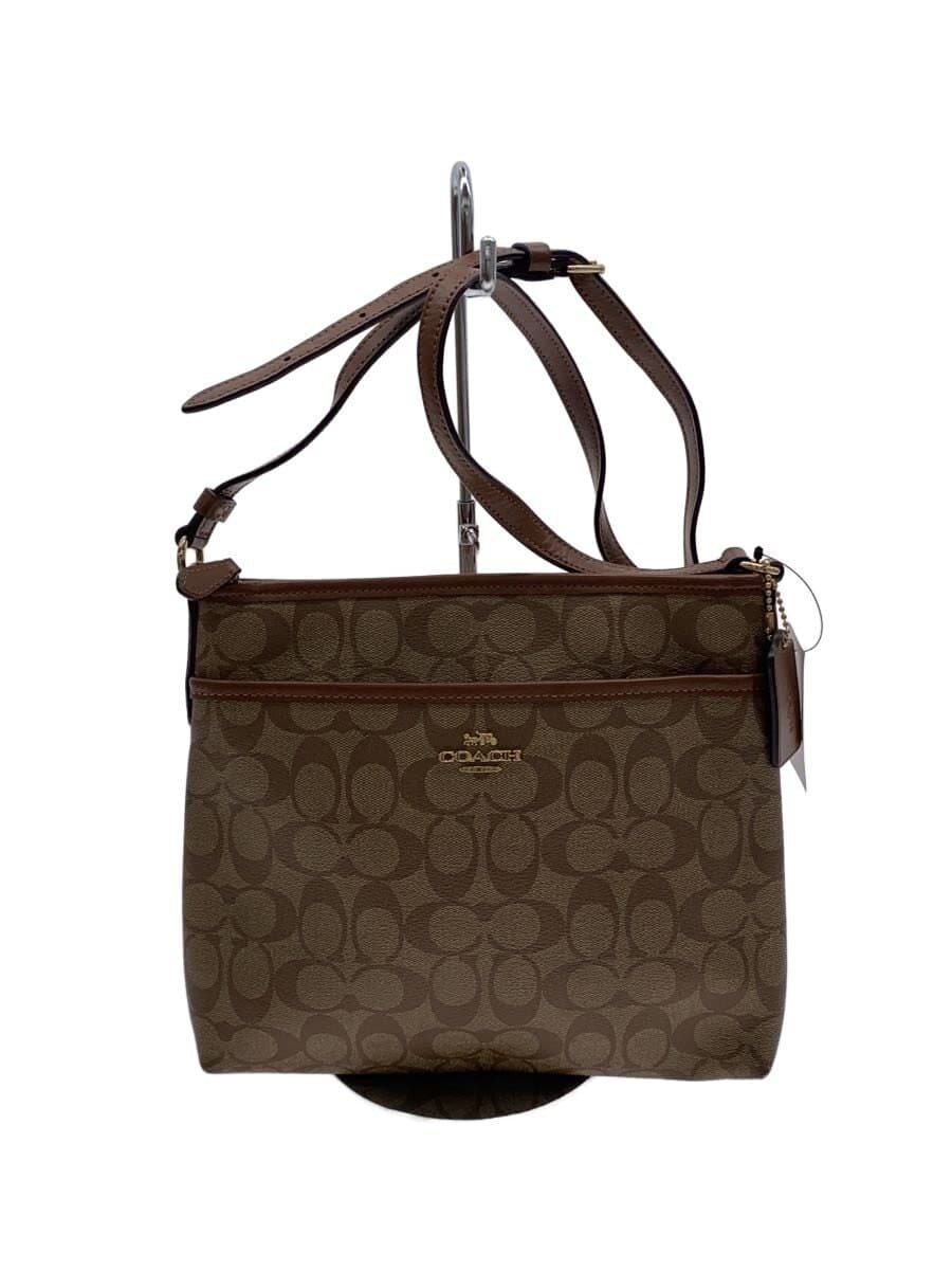 COACH Signature Shoulder Bag PVC BEG Allover Pattern F29210