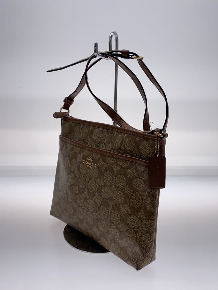 COACH Signature Shoulder Bag PVC BEG Allover Pattern F29210 2