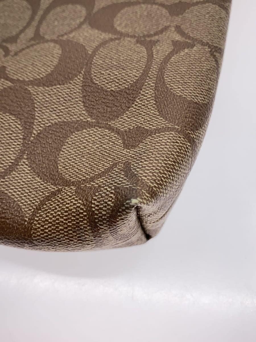 COACH Signature Shoulder Bag PVC BEG Allover Pattern F29210 7