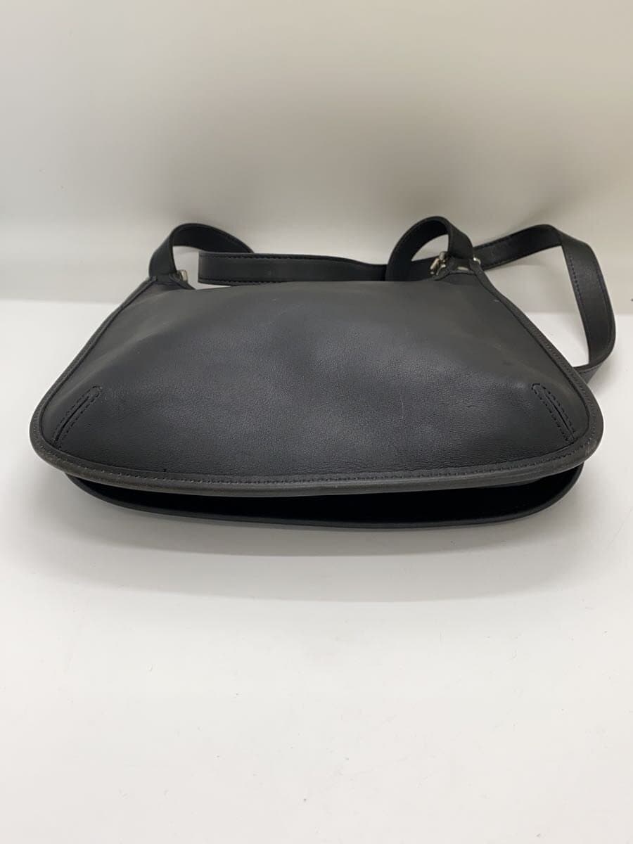 COACH Shoulder Bag_Black Leather Minor Wear With Scratches BLK 4