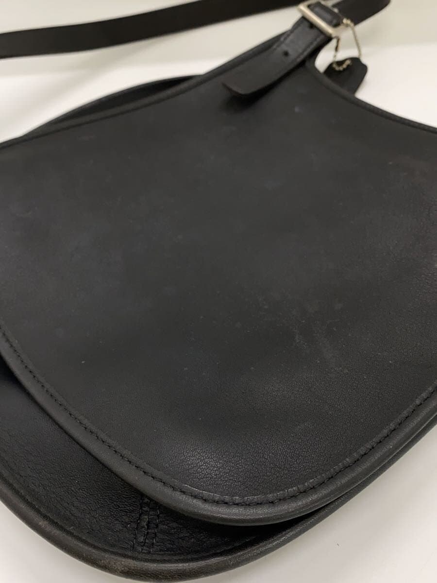 COACH Shoulder Bag_Black Leather Minor Wear With Scratches BLK 7