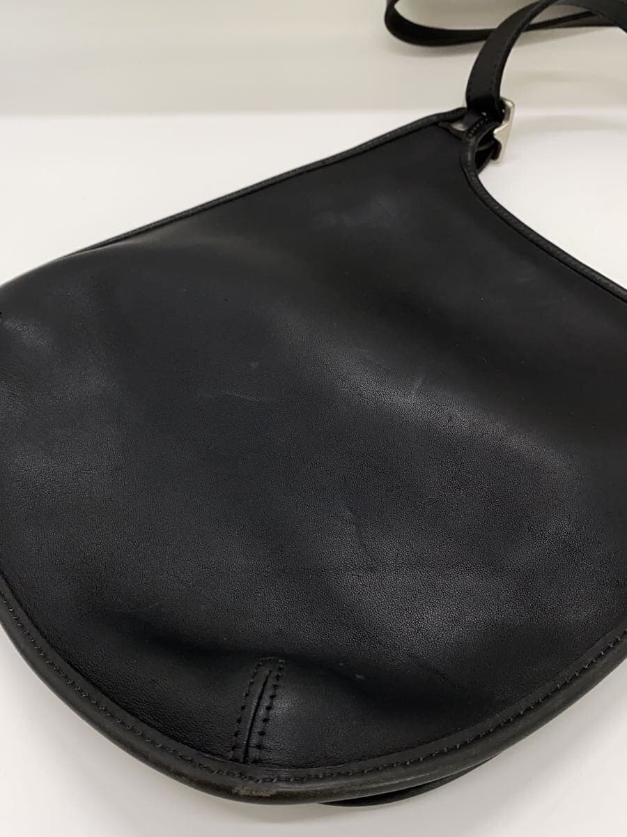 COACH Shoulder Bag_Black Leather Minor Wear With Scratches BLK 8