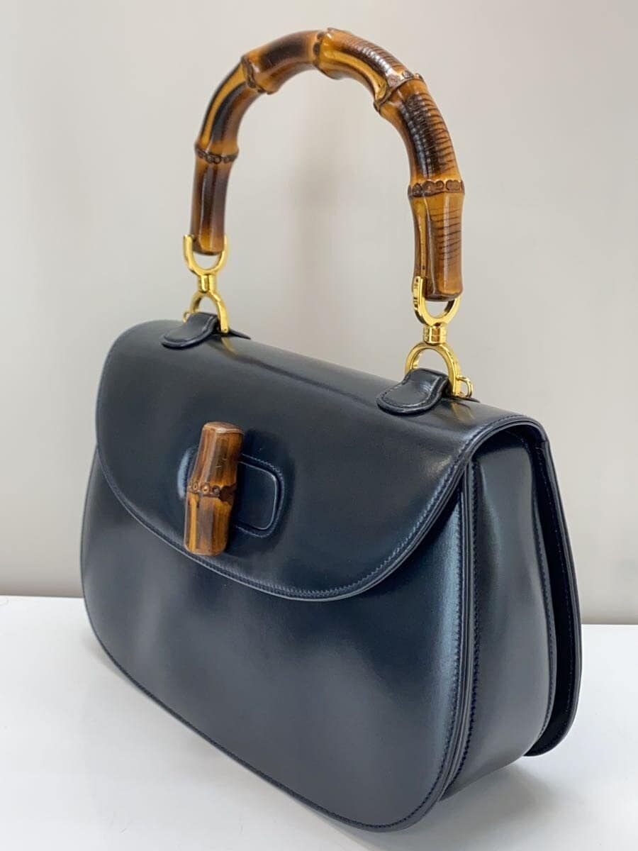 GUCCI Handbag_Bamboo Leather BLK 000･01･0633 2
