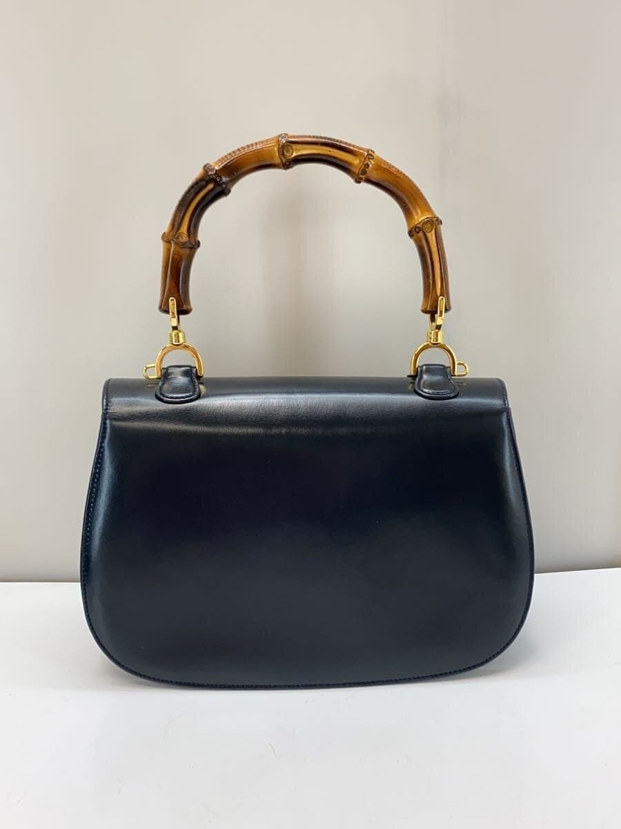 GUCCI Handbag_Bamboo Leather BLK 000･01･0633 3