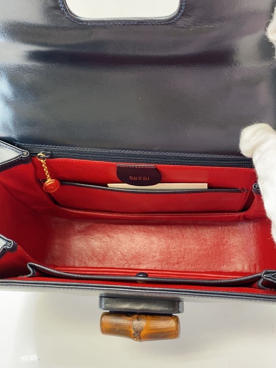 GUCCI Handbag_Bamboo Leather BLK 000･01･0633 6
