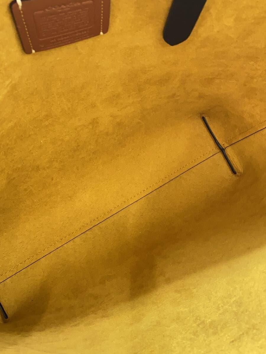 COACH Handbag Faux Leather WHT All Over Pattern C0897 6