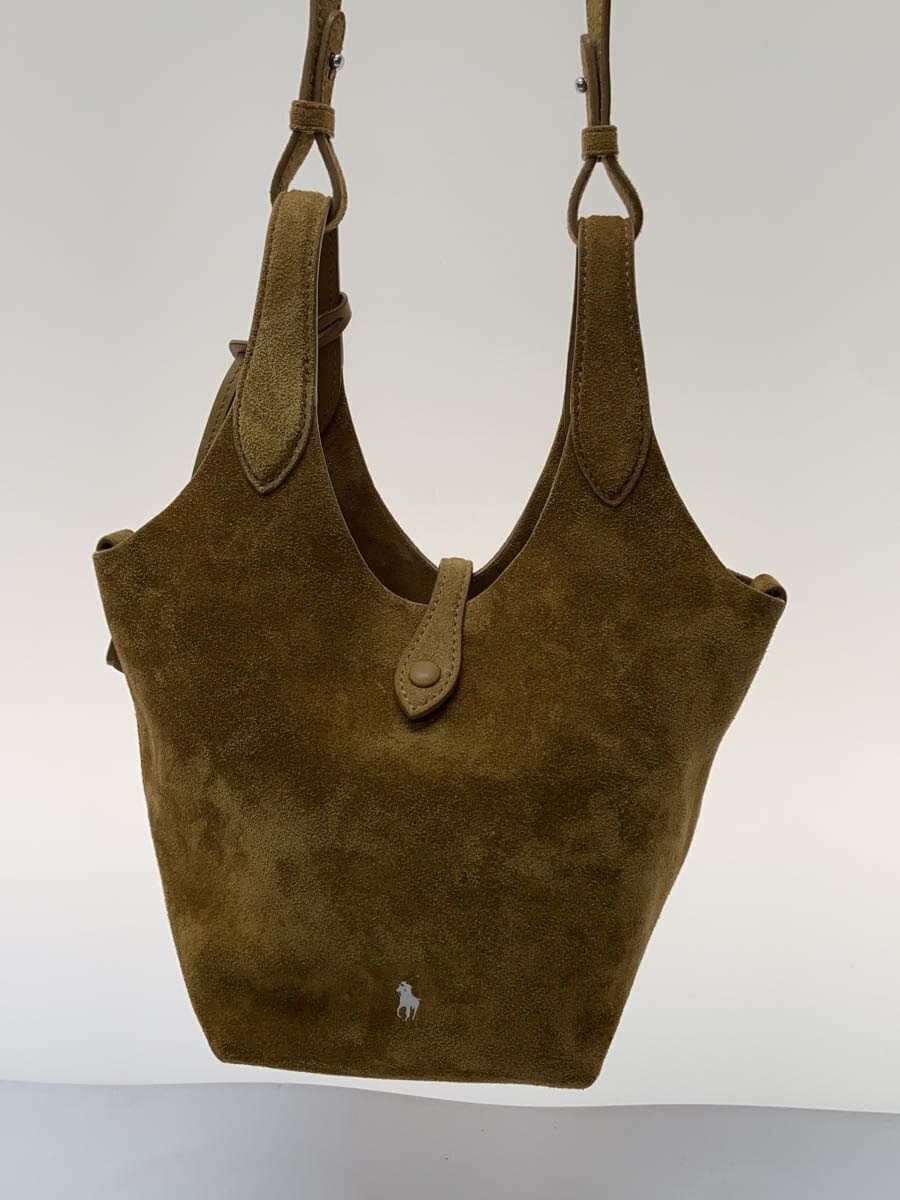 POLO RALPH LAUREN Shoulder Bag Suede CML 2