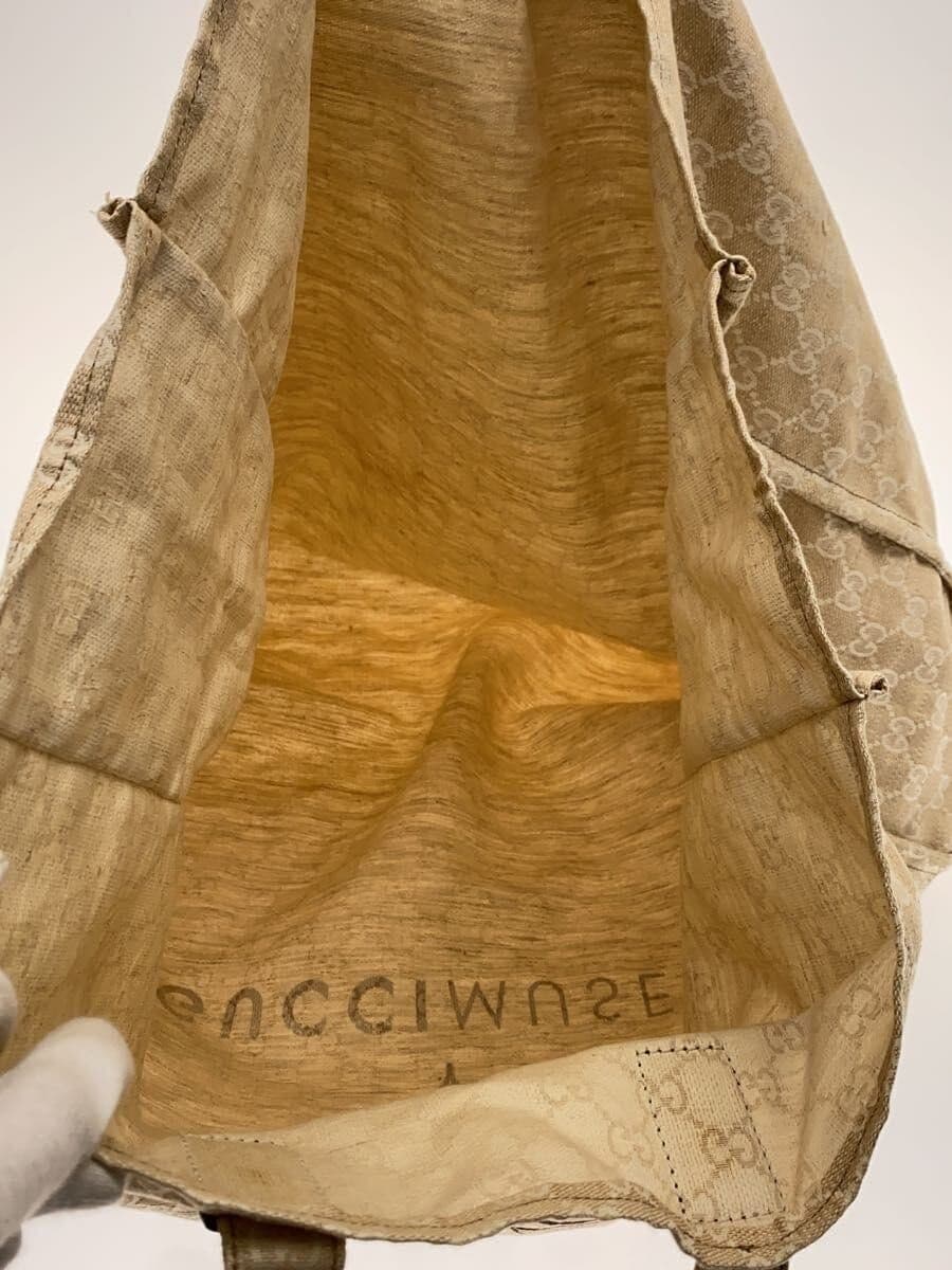 GUCCI handbag canvas BEG 6
