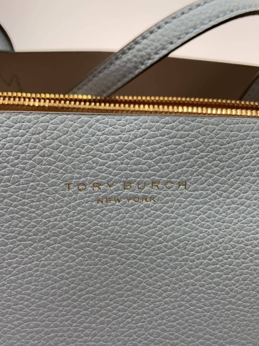 TORY BURCH Tote Bag Leather BLU 5