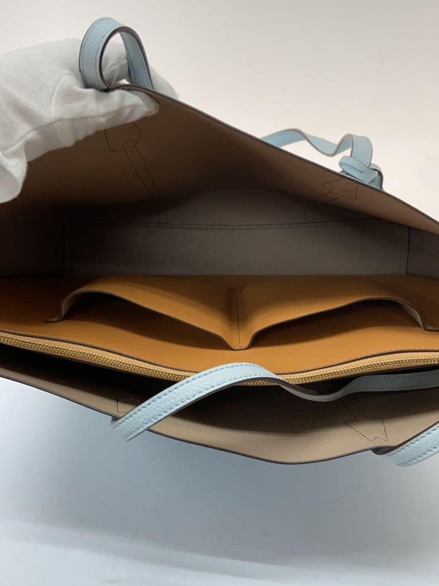 TORY BURCH Tote Bag Leather BLU 6