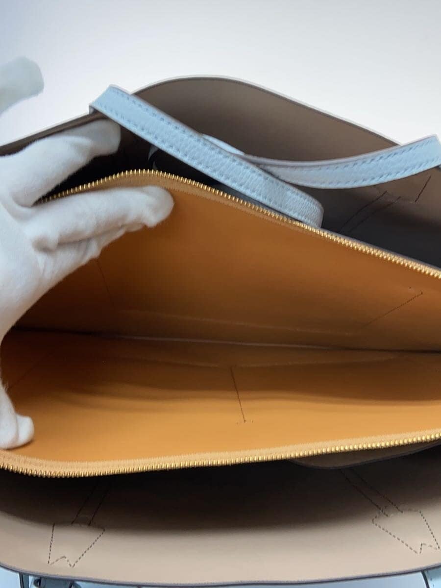 TORY BURCH Tote Bag Leather BLU 8