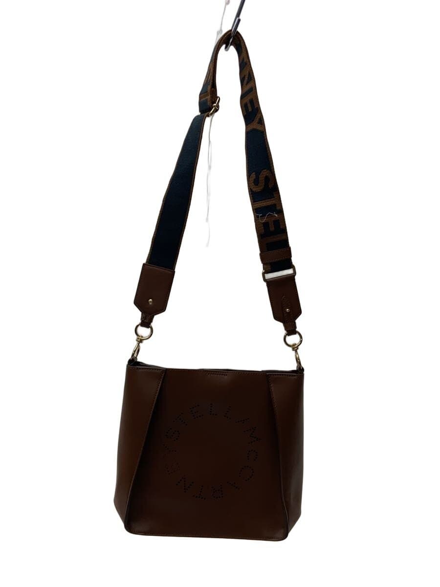 STELLA Mc CARTNEY Logo Shoulder Bag Leather BRW