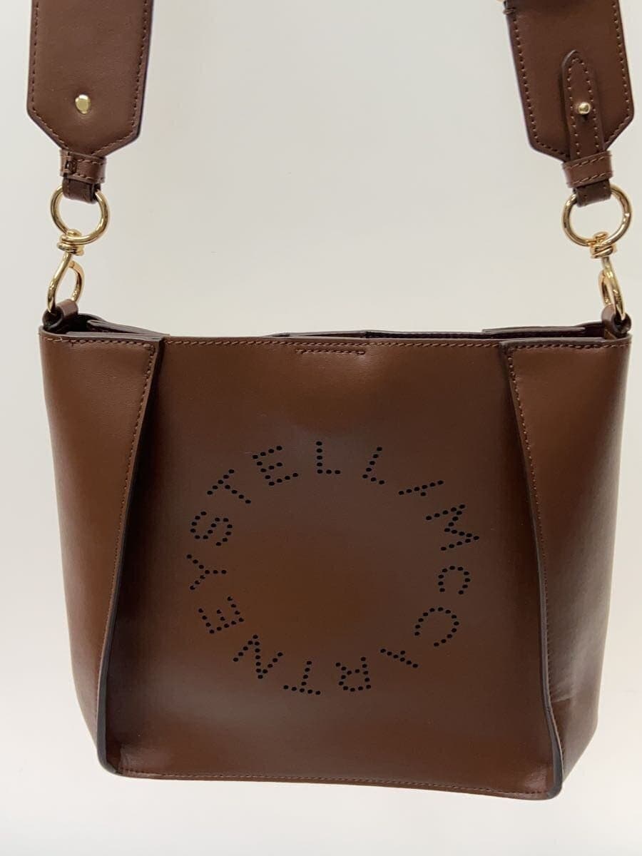 STELLA Mc CARTNEY Logo Shoulder Bag Leather BRW 2