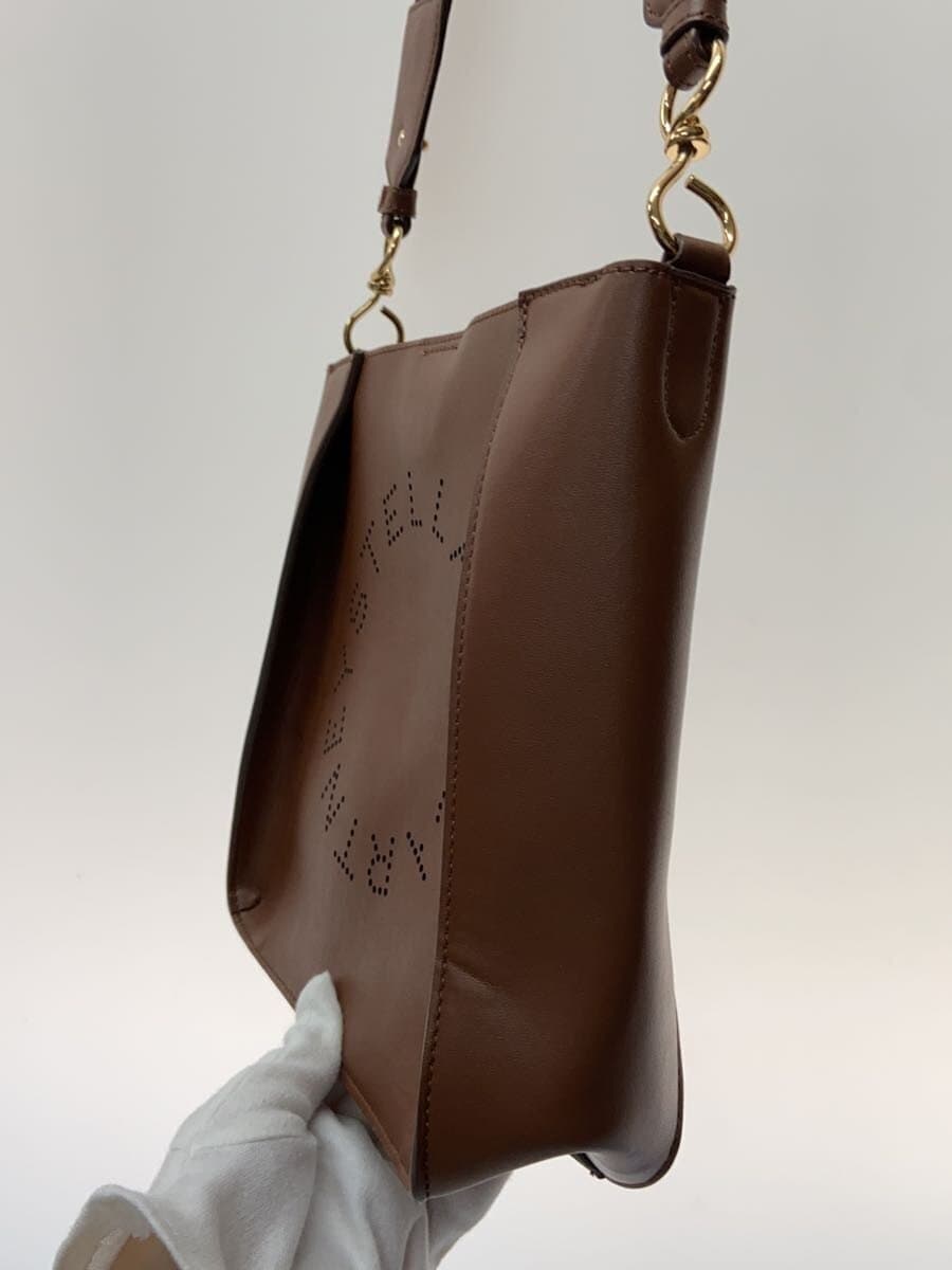 STELLA Mc CARTNEY Logo Shoulder Bag Leather BRW 3