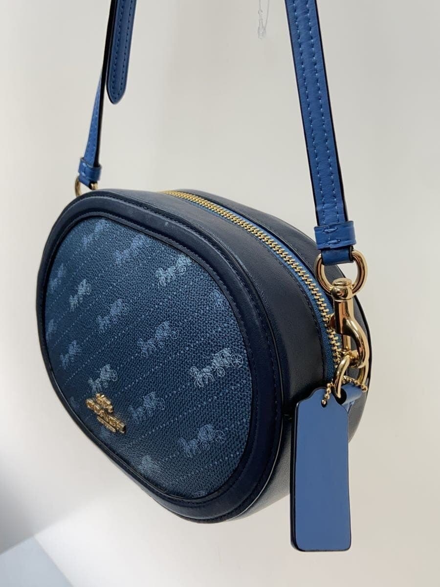 COACH Shoulder Bag Leather NVY C4057 2