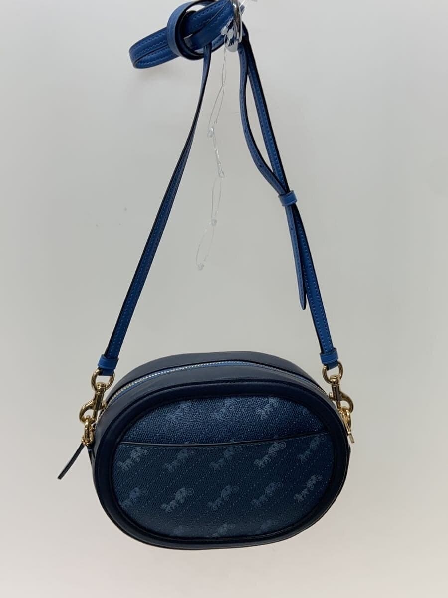 COACH Shoulder Bag Leather NVY C4057 3