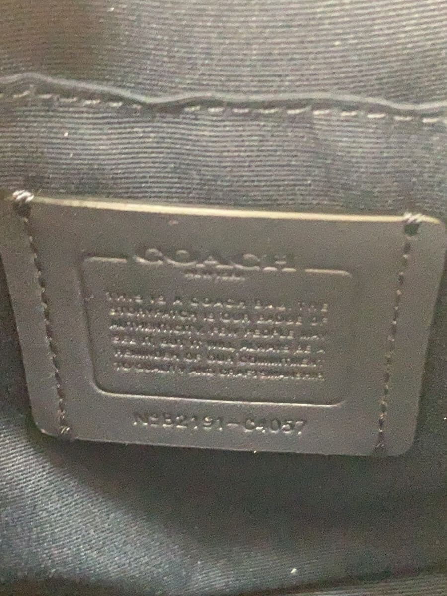 COACH Shoulder Bag Leather NVY C4057 5