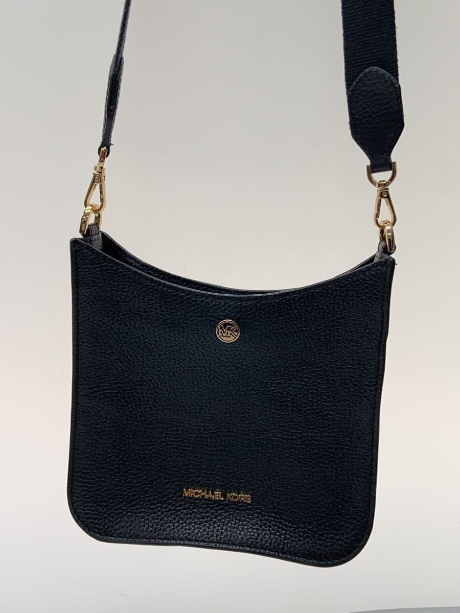 MICHAEL KORS Shoulder Bag Leather BLK 2