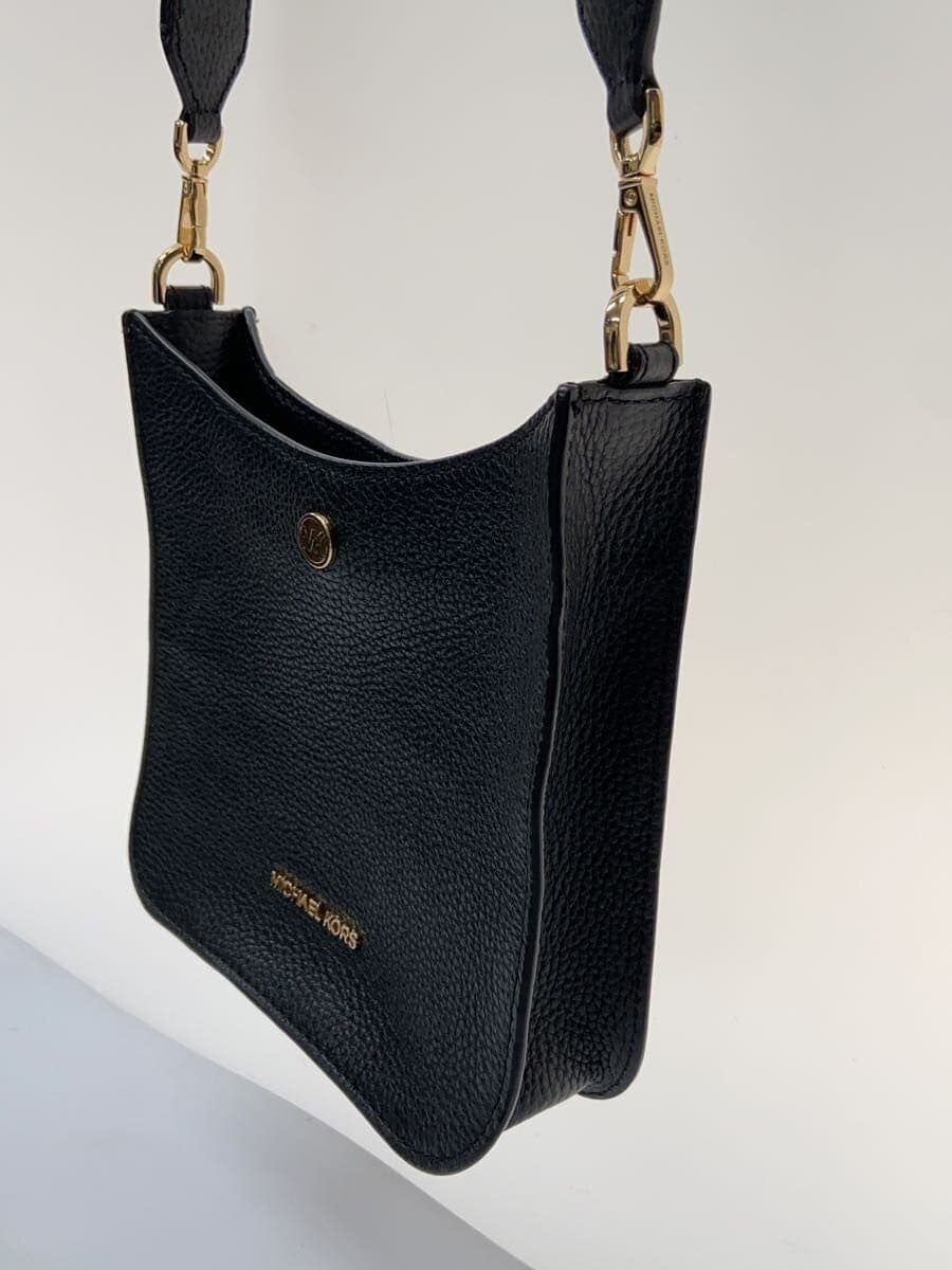 MICHAEL KORS Shoulder Bag Leather BLK 3